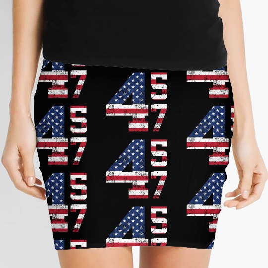 45 47 President Donald Trump Women's Mini Skirts