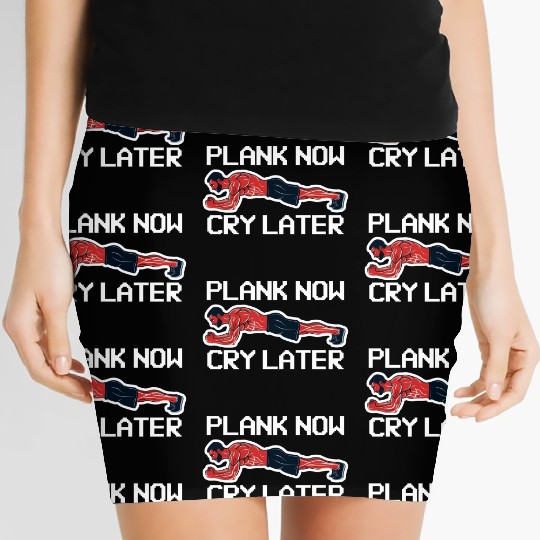Plank Now Cry Later Women's Mini Skirts