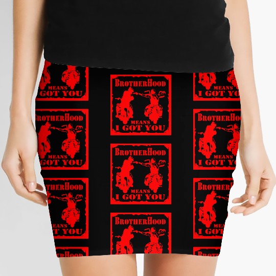 Biker Brotherhood Means I Got You Women's Mini Skirts