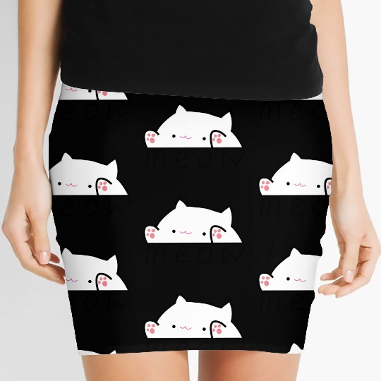 Meow: The Universal Language of Cats Women's Mini Skirts