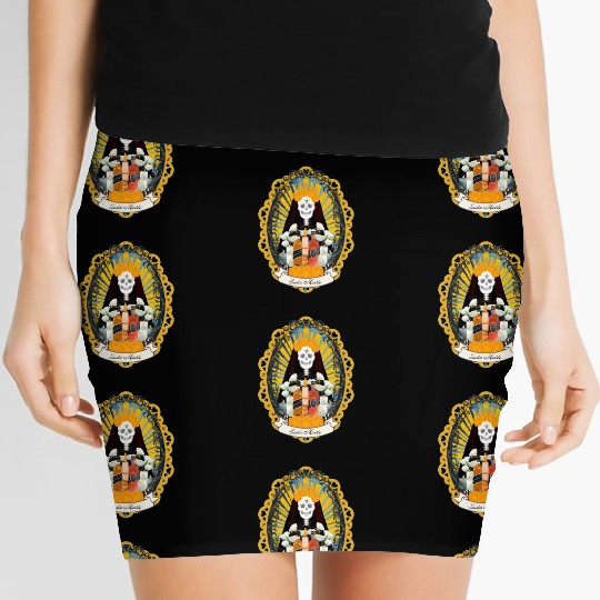 Regal Santa Muerte Women's Mini Skirts