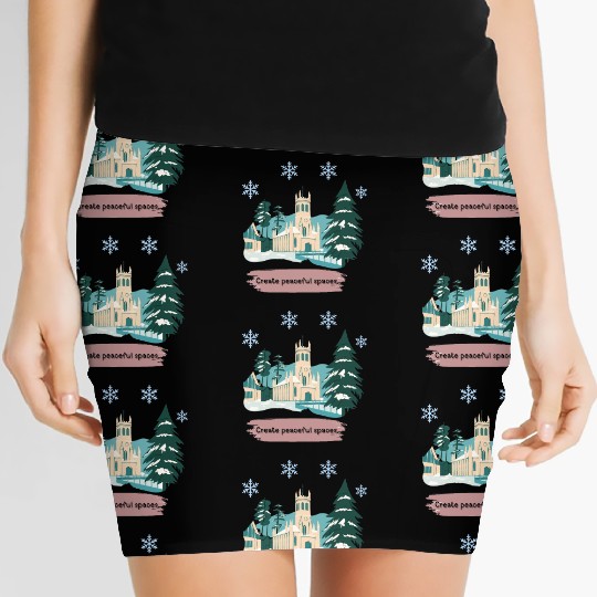 CREATE PEACEFUL SPACES Women's Mini Skirts