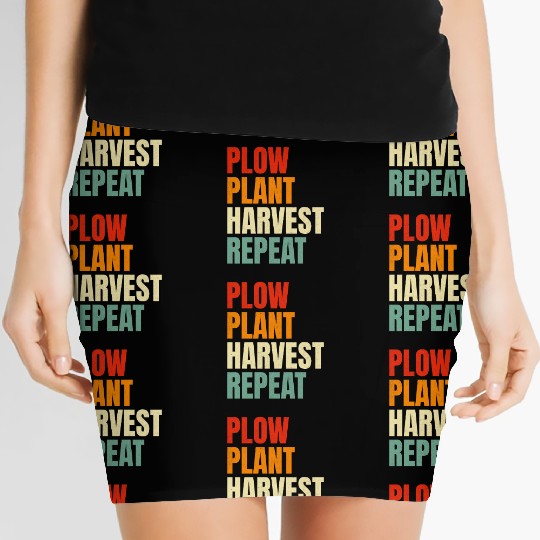 Plow Plant Harvest Repeat Farming Women's Mini Skirts