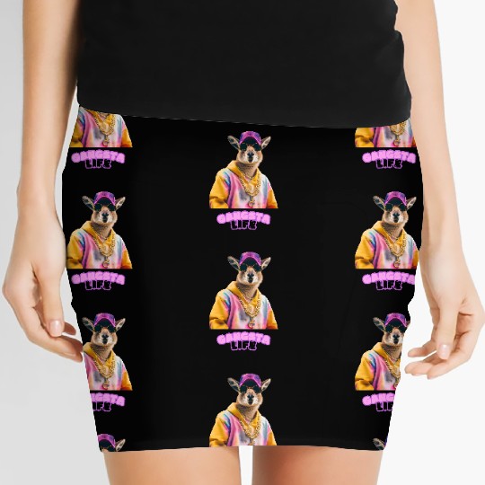 Gangsta life kangaroo Women's Mini Skirts