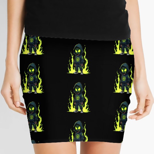 Toxic Menace - Radioactive Streetwear Warrior Women's Mini Skirts