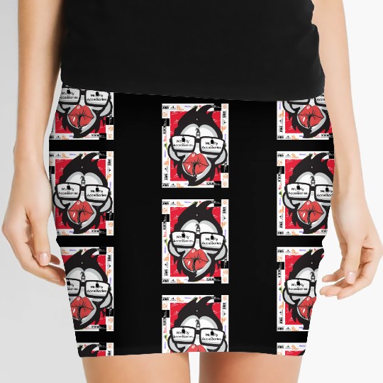 Monkey Lips Clothing Design Women's Mini Skirts
