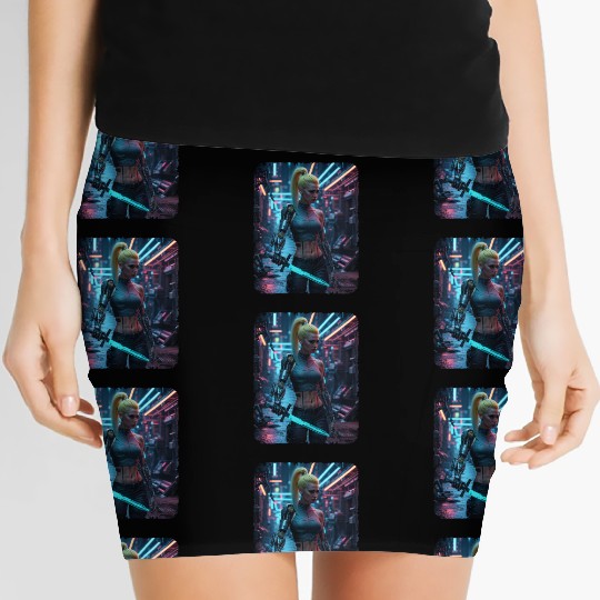 Cyberpunk women Warrior Women's Mini Skirts