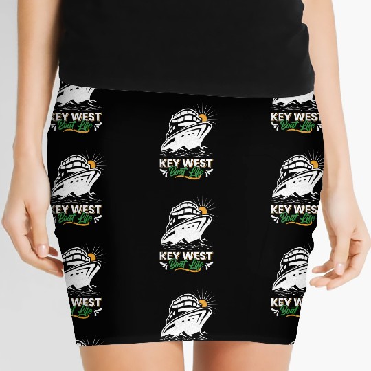 KEY-WEST BOAT LIFE Sailing Florida Keys West Keys Women's Mini Skirts
