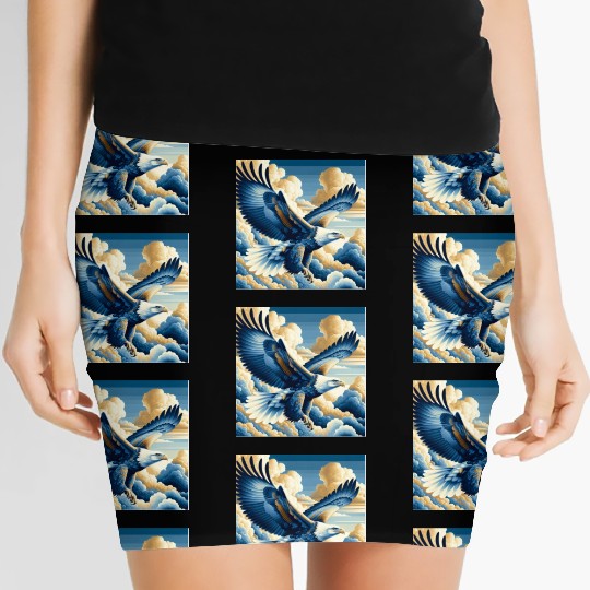 Fantasy Eagle Design Women's Mini Skirts