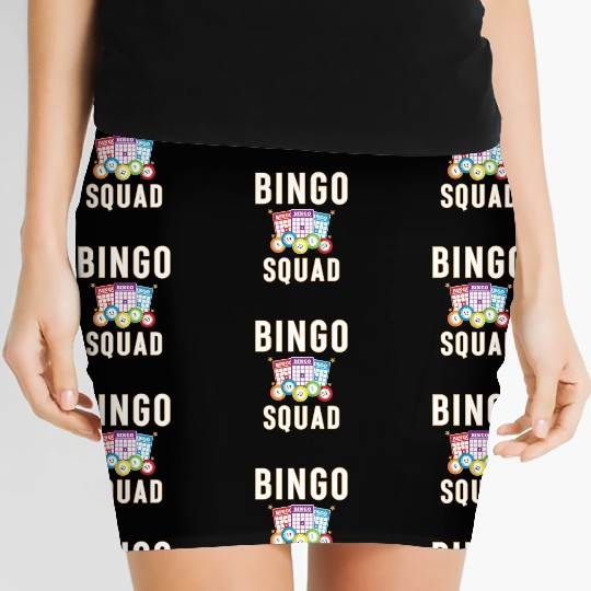 Bingo Squad Bingo Card Player Gift Women's Mini Skirts