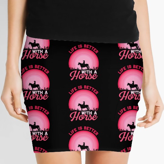 Just a Girl Who Loves Horses – Equestrian Lover Women's Mini Skirts