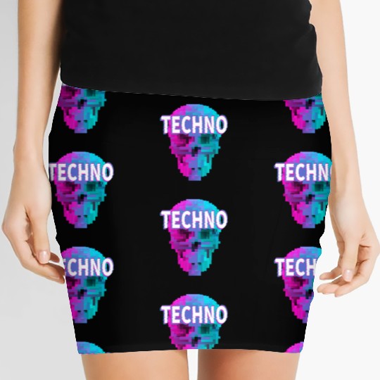 Techno House Party EDM Festival Goa Electro Rave Women's Mini Skirts