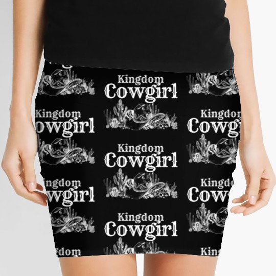 Kingdom Cowgirl Christian Vintage Country Wear Women's Mini Skirts