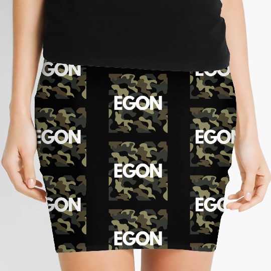 Egon Name Women's Mini Skirts Men Good Quality Camouflage