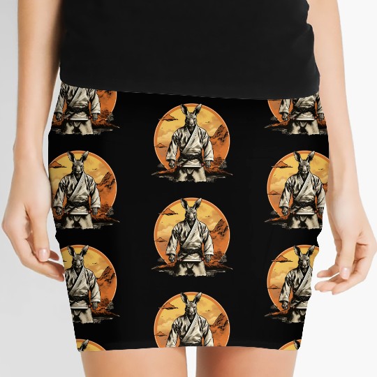 Jiu Jitsu/Judo/Karate Fighter Kangaroo Women's Mini Skirts