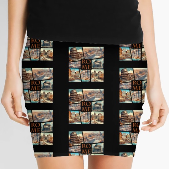 ITALIAN CITY - ROME - TRAVEL - 1 Women's Mini Skirts