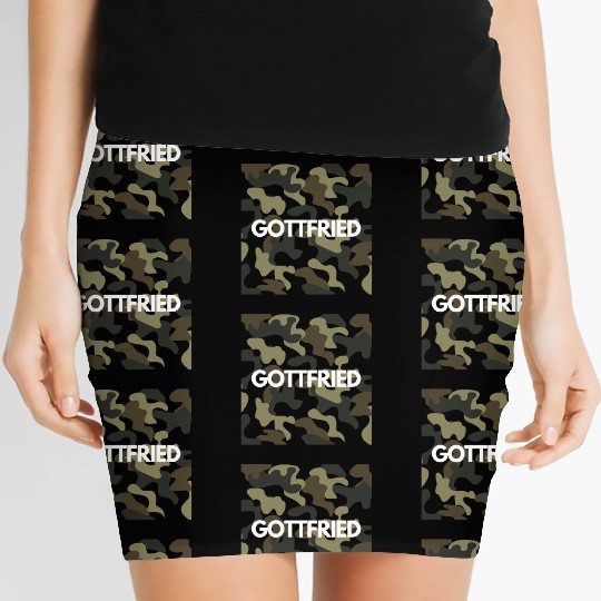 Gottfried Name Women's Mini Skirts Men Good Quality Camouflage
