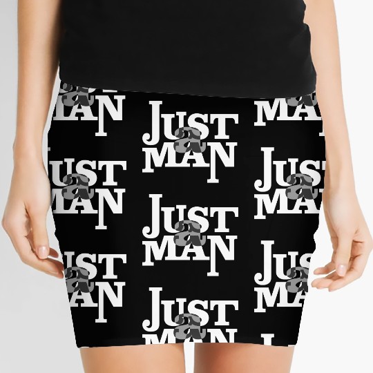 Just A Man Minimalist Streetwear Women's Mini Skirts & Jacket