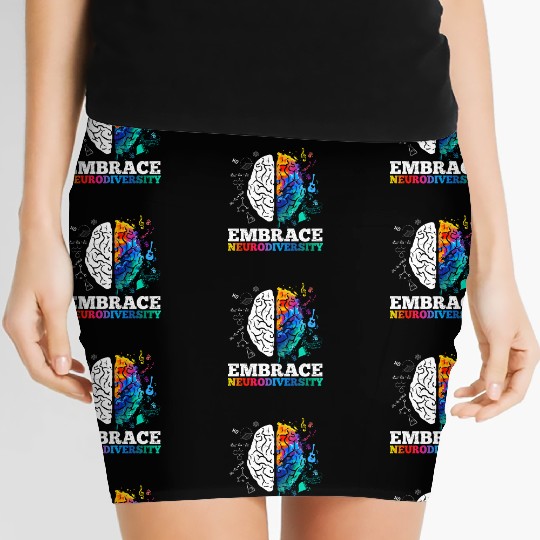 Embrace Neurodiversity Autism Awareness Women's Mini Skirts
