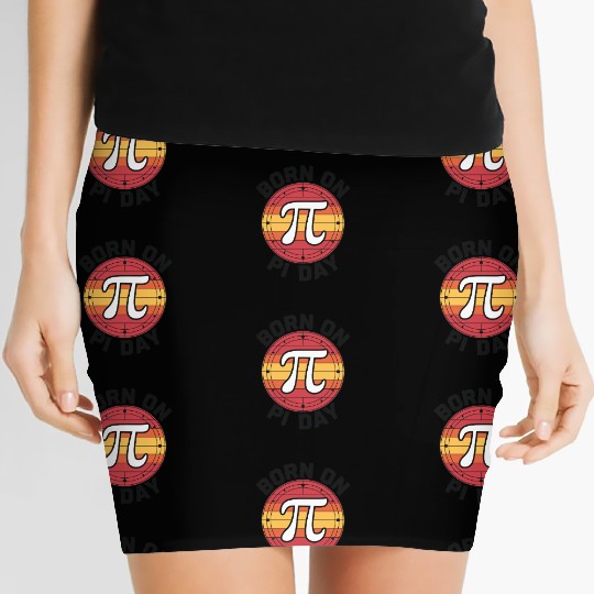 Born on Pi Day Celebration for Math Enthusiasts Women's Mini Skirts