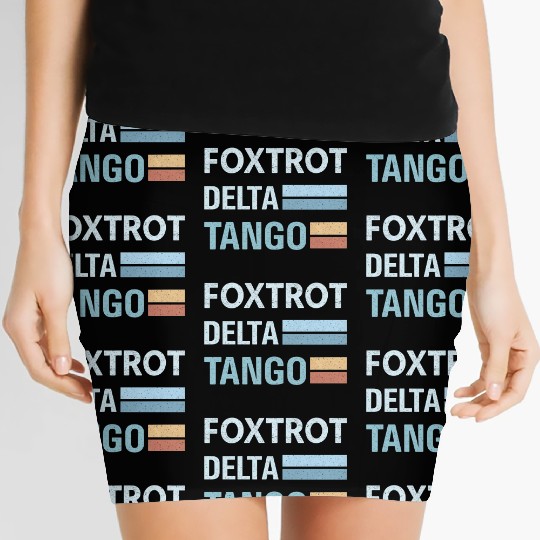 foxtrot delta tango Women's Mini Skirts