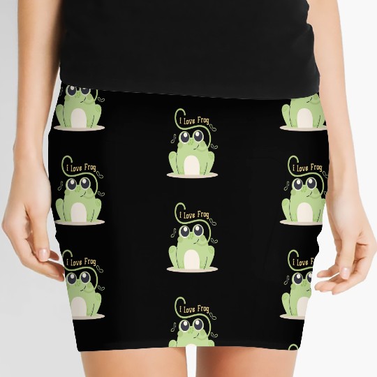 i love frog Women's Mini Skirts