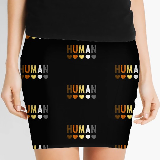 Human Bear Pride Gay Men LGBT Bear Flag Colors Women's Mini Skirts