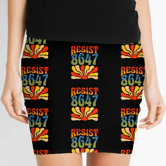Retro Resistance Sunrise Women's Mini Skirts