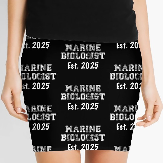 Marine Biologist Graduation, Marine Biologist 2025 Women's Mini Skirts