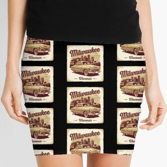Milwaukee Souvenir and Travel Gift Idea Women's Mini Skirts