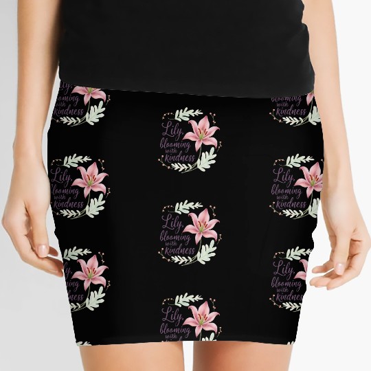 Lily, blooming with kindness Women's Mini Skirts