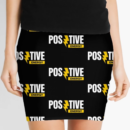 Positive Energy Lightning Bolt Women's Mini Skirts