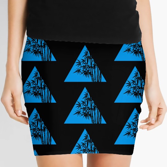 A Blue Triangle and Bamboo Women's Mini Skirts