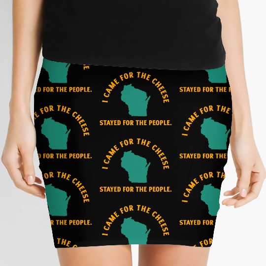 Wisconsin Came For The Cheese! Women's Mini Skirts