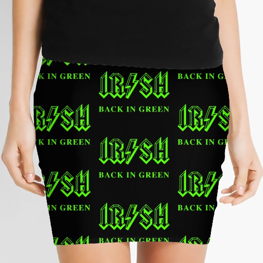 Irish Classic Rock - Back in Green Women's Mini Skirts