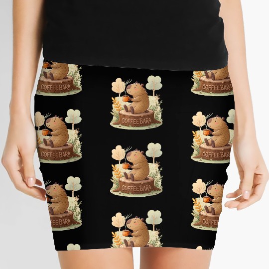 Capybara - Coffeebar Women's Mini Skirts