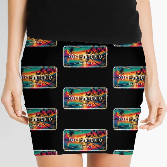 Port Antonio Jamaica - Caribbean Island Paradise Women's Mini Skirts