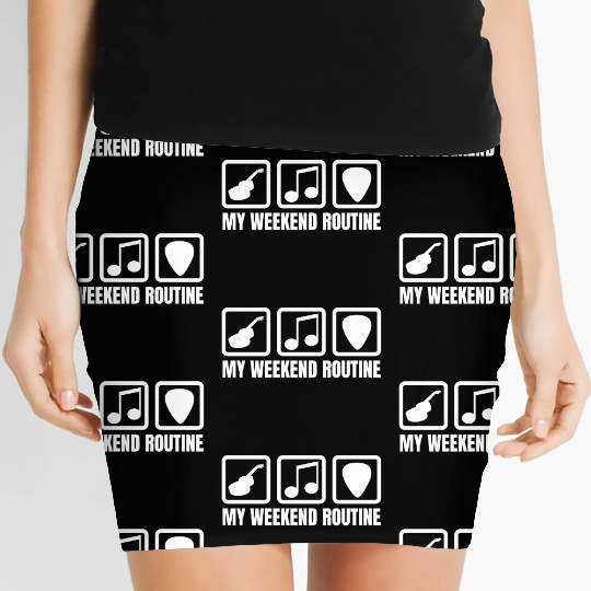 Guitar Player Weekend Women's Mini Skirts