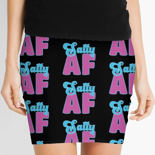 Salty AF – Bold, Beachy, and Unapologetically Chil Women's Mini Skirts