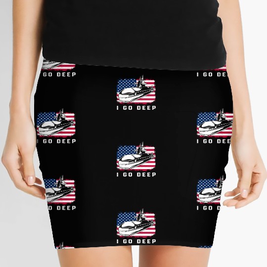 Patriotic American Submarine Veteran Women's Mini Skirts