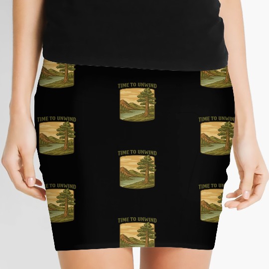 Vintage Nature Landscape – Worth Holding Onto Women's Mini Skirts