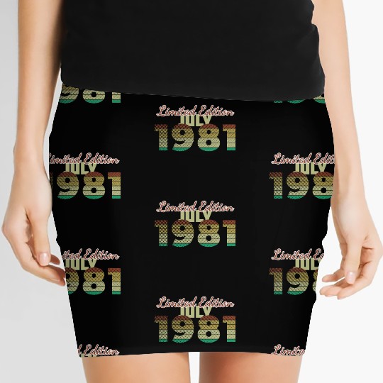 44th birthday Limited Edition SCR 07/1981 Women's Mini Skirts