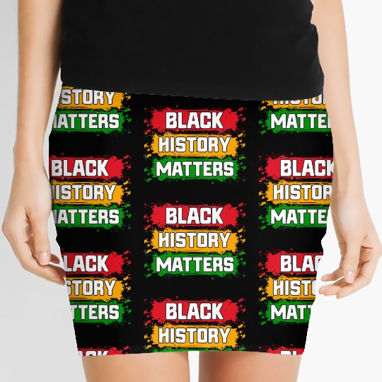 Juneteenth Pride Black History Matters Women's Mini Skirts