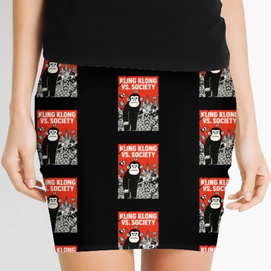 Kling Klong vs. Society – Protest Ape Women's Mini Skirts