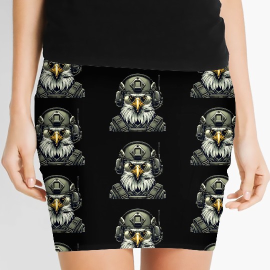 Military Eagle In Mission Women's Mini Skirts