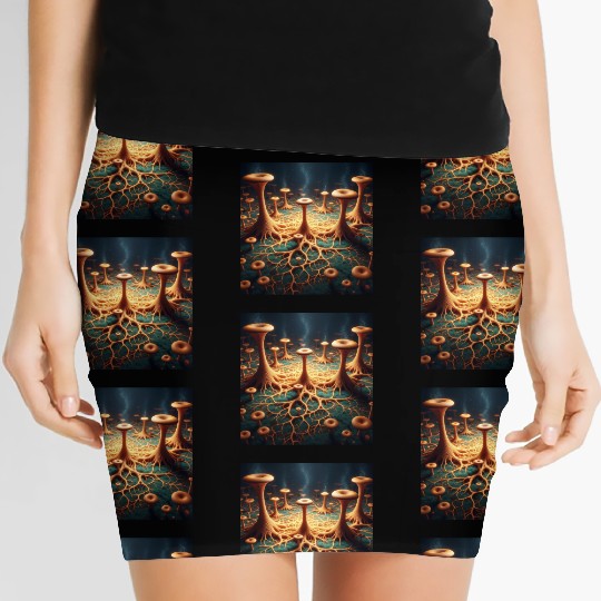 Fungi Forest Dream Women's Mini Skirts