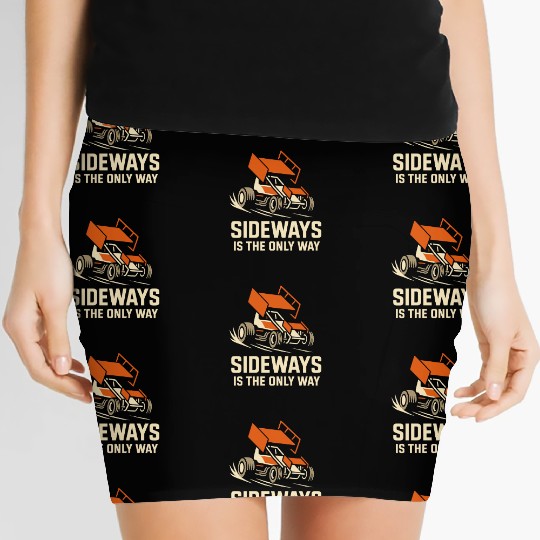 Sprint Car Racing Dirt Track Speed Oval Race Women's Mini Skirts