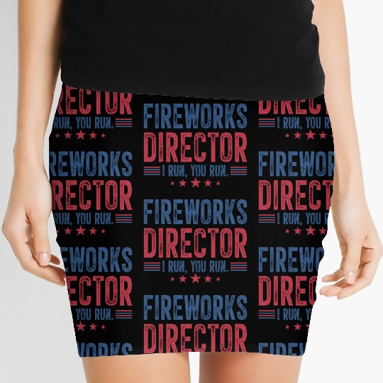 Fireworks Director I Run You Run Women's Mini Skirts