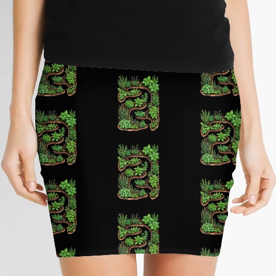 City Herb Garden Oasis Blueprint Women's Mini Skirts