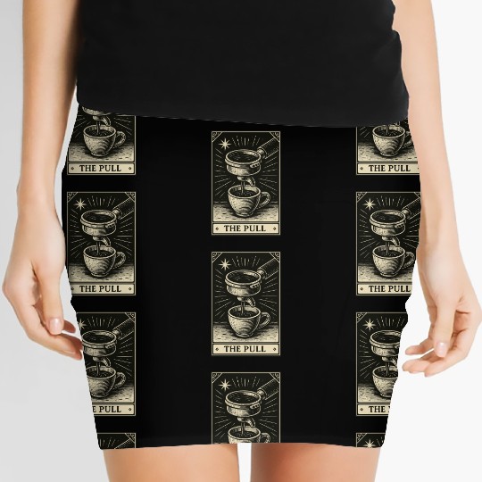 Coffee Tarot Card – The Pull Women's Mini Skirts